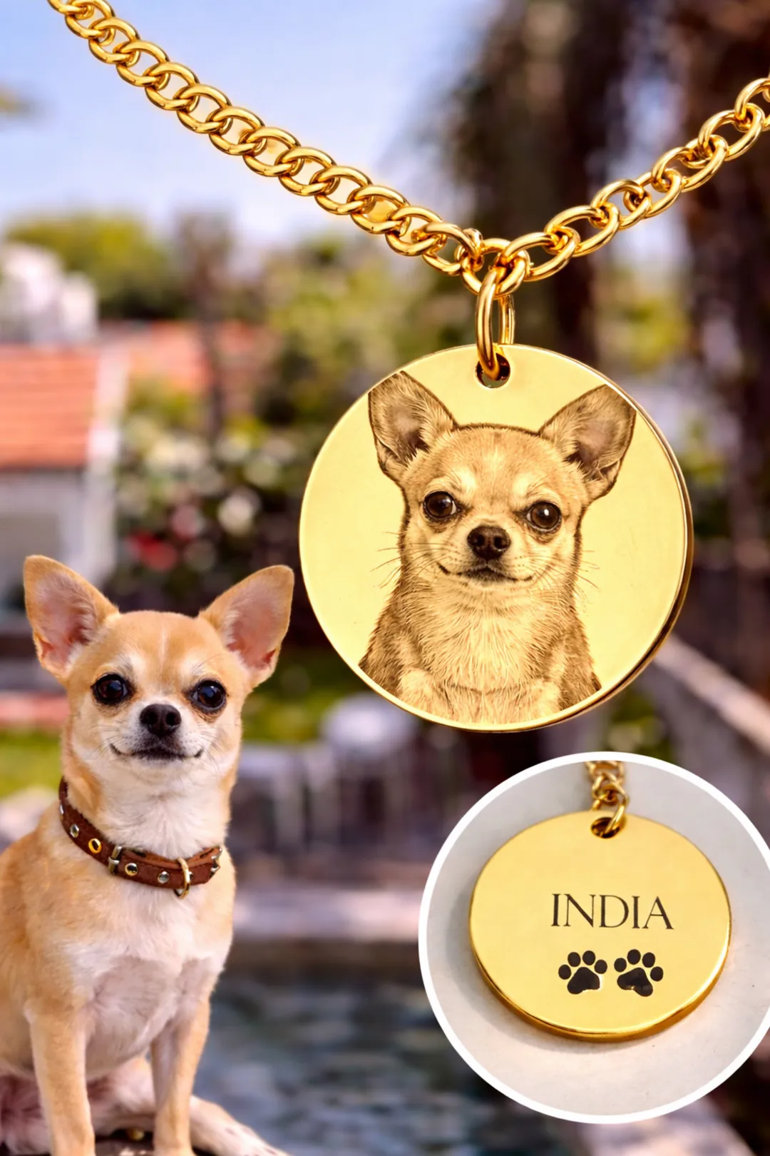 Collar Grabado Personalizado — regalo personalizado con grabado láser