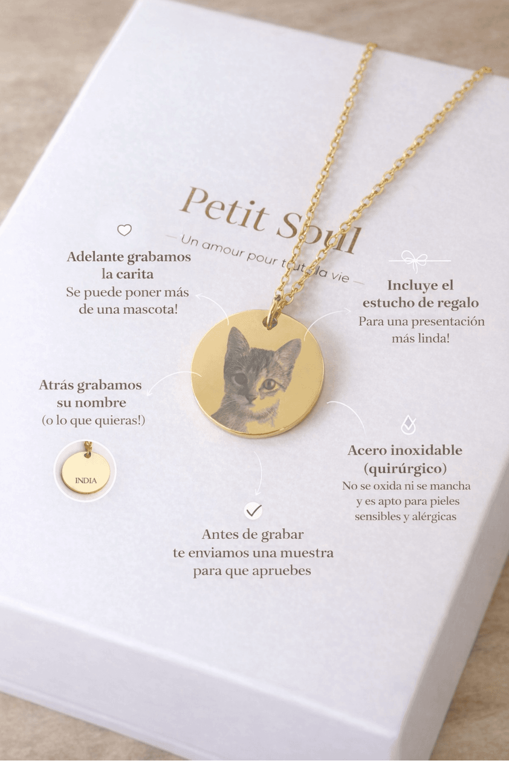 Producto grabado con láser personalizado - Petit Soul